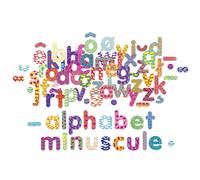 Vilac Magnets lettres en bois 'Alphabet Minuscule' – Set de 81 pièces