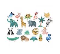 Vilac - 8546 - Magnets De la Jungle - 20 pièces - en Bois - Jouet De Premier Age - A partir de 2 Ans - Décoration des pièces par Michelle Carlsund - Formes des Lettres - Amusant - Jeu d’éveil