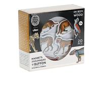 Vilac - Magnets Zoologiques de Buffon - Muséum National d'Histoire Naturelle - Apprentissage des Animaux - 20 Pièces - pour Enfants à Partir de 2 Ans