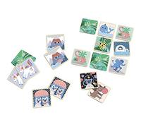 Vilac - Mémo imagier 48 pièces - Michelle Carlslund - Illustrations poétiques et Originales - 24 Paires à reconstituer - Développement de l'observation et la mémoire & enrichissement du vocabulaire