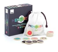 Vilac - Mémorisk - Souviens toi du Placement des pièces et réussit la Combinaison gagnante - Jeu de mémoire et de stratégie - Jouet en Bois, Durable - Intergénérationnel - A partir de 5 Ans