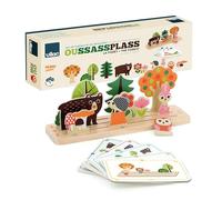 VILAC - Oussassplass La forêt - Ingela P.Arrhenius - 9 pièces en Bois + 60 Cartes de Jeu avec Niveaux de difficulté évolutifs - Jeux d'Eveil pour Enfant en Bois - Dès 3 Ans - 7634