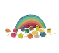 Vilac- Perles en Bois, Tutti Frutti-Andy Westface, 7416, Multicouleur, Bébé