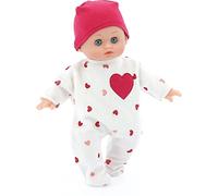 Vilac - Petit Câlin Eden - Jouet en Vinyle et Tissu - Poupon avec Bonnet Rouge - 28 Cm - Corps Souple pour Les Enfants - À Partir de 18 Mois