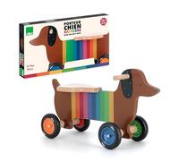 VILAC - Porteur Chien - Andy Westface - Porteurs et Bacules - 1 Porteur en Bois Chien Multicolore - Jeux d'Eveil pour Enfant en Bois - Jouet pour Enfant Dès 18 Mois - 7428
