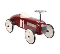 Vilac - Porteur enfant - Ma voiture de course vintage en métal - Développe la motricité de votre enfant - Véhicule couleur bordeaux - Véhicule pour enfants - A partir de 18 mois - 1102