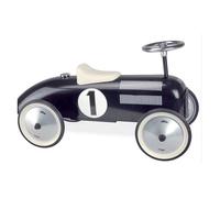 Vilac Porteur voiture Ma voiture de course vintage en métal noir – À partir de 18 mois
