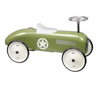 Vilac - Porteur Voiture Vintage - Kaki - Jouet pour Enfants ou Objet de Décoration d'Intérieur - Volant Directionnel - En Métal Chic - A Partir de 18 mois