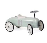 Vilac - Porteur Voiture vintage 1057 - métal, grandes roues caoutchouc, assise 28 cm - vert sauge