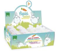 Vilac - Présentoir de 12 Lapins sauteurs Trenes de Jouet et Accessoires, Multicolore (800702)