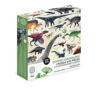Vilac - Puzzle 500 pièces - Dinosaures - stimule la Coordination - motricité et résolution de problèmes - Univers poétique et éducatif - A partir de 8 Ans, Multicouleur
