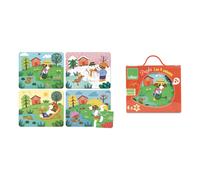 4 puzzles en bois 4 Saisons 6 pièces Vilac
