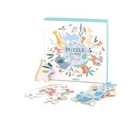 Vilac - Puzzle en Bois - Autour du Monde - Sarah Betz - Montessori - stimule la Coordination - motricité et résolution de problèmes chez Les Tout-Petits - Univers poétique et éducatif