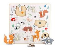 Vilac – Encastrement en bois Les Animaux de la forêt (Sarah Betz) – Montessori, motricité
