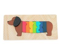 Vilac – Puzzle encastrement en volume Chien Andy Westface – Bois, couleurs, Montessori, dès 2 ans