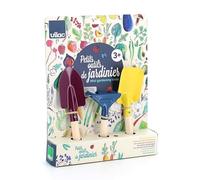 Vilac - Set du Petit Jardinier avec Outils de Jardinage en Bois Dès 3 Ans | Pelle râteau et fourche inclus | initiation aux activités extérieures | idée cadeau Enfant