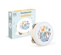 VILAC - Tambourin Les Animaux du Monde - Sarah Betz - Jouet Musicale - 1 Tambourin en Bois - Jeux d'Eveil pour Enfant en Bois - Jouet pour Enfant Dès 3 Ans - 7112