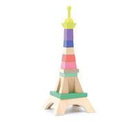 Vilac - Tour en Eiffel en Bois - Jouets Créatif et Educatif pour Enfants - Design Unique - Construction en Bois - Développement de la Coordination Visuelle et Manuelle - Dès 18 Mois