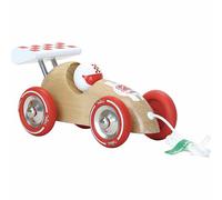 Vilac - Voiture de course à tirer bois naturel