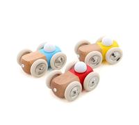 Vilac - Voiture en Bois Moit-moit Rouge - Grand modèle - Jouet Durable et intergénérationnel - fabriqué en France - idéal pour l'éveil des Enfants dès 2 Ans - Design Unique et coloré