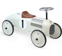Vilac White Metal Car - Cream - Voiture classique et durable pour enfants