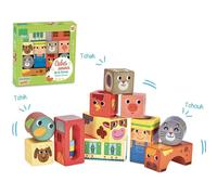 Hochets en bois sensoriel 11 Cubes sonores de la Ferme Vilac® -