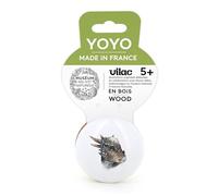 Vilac - Yoyo Pachycephalosaurus Museum - Jouet Amusant pour Les Grands ou Les Petits - Fabriqué en France - Collaboration avec Paléontologue Ronan Allain - Jouet en Bois indémodable - Dès de 5 Ans