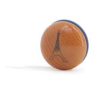 Vilac - Yoyo Tour Eiffel Bleu en Bois Massif - Collaboration Officielle Tour Eiffel x Vilac - Laqué Bleu & Hêtre Verni - Jouet Traditionnel - Idée Cadeau Souvenir Paris dès 5 Ans - 50355