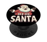 Vilain Père Noël pour Les Amateurs de Père Noël glacé PopSockets PopGrip Adhésif