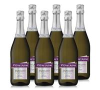 Vilaveroni Vin Blanc Moscato Dolce - Vin Pétillant Italien Effervescent Doux - Lot de 6 bouteilles x 75cl