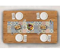 Vilber, cheminée de Table en Vinyle (30,5 x 120 cm), Anti-Taches, antidérapants et résistants à la Chaleur. Peut être combiné avec des Sets de Table et des Tapis. Toledo 01