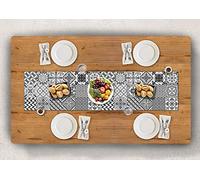 Vilber, cheminée de Table en Vinyle (30,5 x 120 cm), Anti-Taches, antidérapants et résistants à la Chaleur. Peut être combiné avec des Sets de Table et des Tapis. Toledo 05