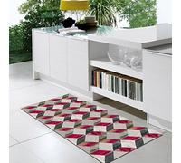 Vilber Grand Chef Cubik Tapis en Vinyle Rouge 50 x 140 x 0,2 cm