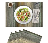 Vilber, Lot de 4 Sets de Table en Vinyle Anti-Taches, antidérapants et résistants à la Chaleur, combinables avec des chemins de Table et des Tapis, AFAR.3088, 4:30,5x45,6