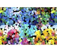 Vilber New Look Dots Tapis, Vinyle, Multicolore, 100 x 153 x 0.2 cm