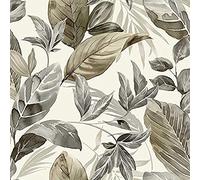 Vilber Papier peint, impression numérique sur tissu non tissé, sans PVC, encres écologiques HP latex. Collection LEAVES. Largeur spéciale de 68 cm x 10 m de long. Couvre 6,80 m². LEAVES.2678 W-01