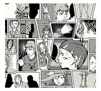 Vilber Papier peint, impression numérique sur tissu non tissé, sans PVC, encres écologiques HP latex. Collection COMICS. Largeur spéciale de 68 cm x 10 m de long. Couvre 6,80 m². MANGA W-05