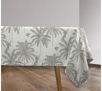 Vilber, SAMBA-R01 Nappe en Tissu avec Traitement Anti-Taches, imperméable à l'eau, Motif Tropical, 136 x 300 cm