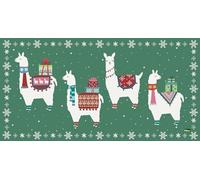 Vilber Tapis en Vinyle, Taille : 40 x 78 cm. PVC Polyester antidérapant, Lavable, résistant à la Chaleur, possibilité de chemins de Table et de Sets de Table Assortis. Flammes. 3006-02