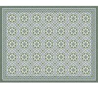 Vilber, Tapis en Vinyle, TANGER DU, 155cm x 200cm x 0.22cm, Vert