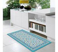 Vilber, Tapis en Vinyle, TANGER DU, 52cm x 120cm x 0.22cm, Bleu / jaune