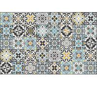 Vilber, Tapis Vinyle, Carrelage, Couloir, Cuisine, Maison. Multicolore. des Tailles différentes. Mesure : 100x155 cm. Evora 01.