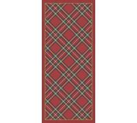 Vilber Wales, Tapis Rouge 04 (52 x 120 x 0,2 cm), PVC Polyester, antidérapant, Lavable, résistant à la Chaleur, avec possibilité de Sets de Table et chemins de Table Assortis