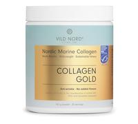 VILD NORD Collagen Gold - Poudre de Collagène Marin Hydrolysé - Vitamine C, Iode & Algues Marines - Complément Beauté Femme - Peau, Cheveux, Ongles - 165g
