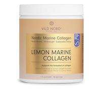 VILD NORD Lemon Marine Collagen - Poudre de Collagène Marin Hydrolysé - Vitamine C d'Acérola - Complément Femme - Saveur Citron Frais - Peau, Cheveux, Ongles - 170g