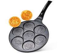 Vilde Basic Line Poêle à œufs au plat en granit 7 trous 26 cm | Poêle à crêpes, œufs au plat, revêtement antiadhésif