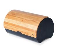 VILDE Boîte à pain en Bambou et Acier - Grande Capacité - Design Élégant - Protection Anti-dessèchement