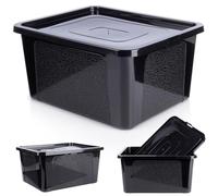 Vilde Boîte de rangement en plastique avec couvercle 20 l