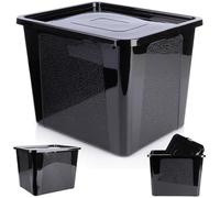 Vilde Boîte de rangement en plastique avec couvercle 30 l