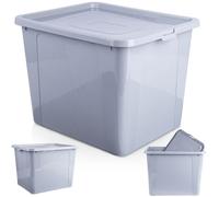 Vilde Boîte de rangement en plastique avec couvercle 30 l